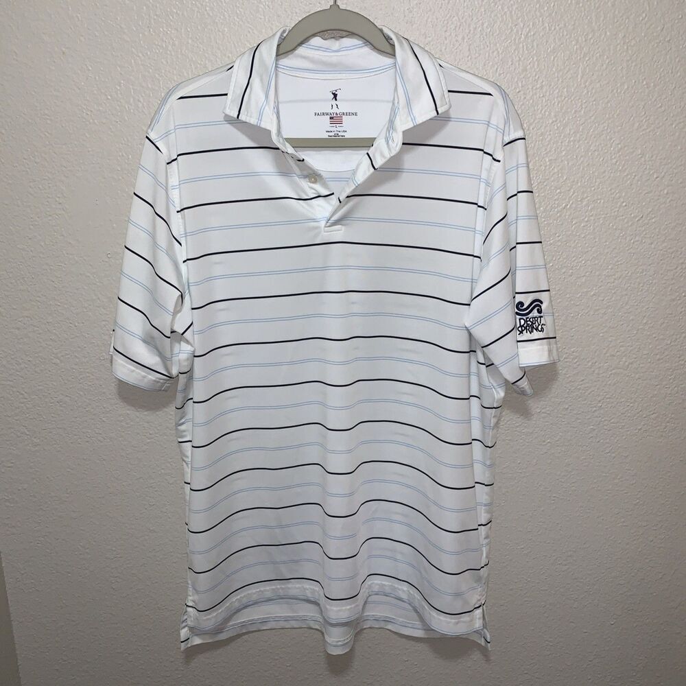Fairway & Greene Men’s Polo Size L Multicolor Stripe